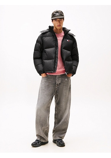 Tommy Hilfiger Tjm Alaska Down Puffer Ext Erkek Siyah Mont - Dm0dm22036 Tommy Hilfiger Tjm Alaska Down Puffer Ext Erkek Siyah Mont - Dm0dm22036