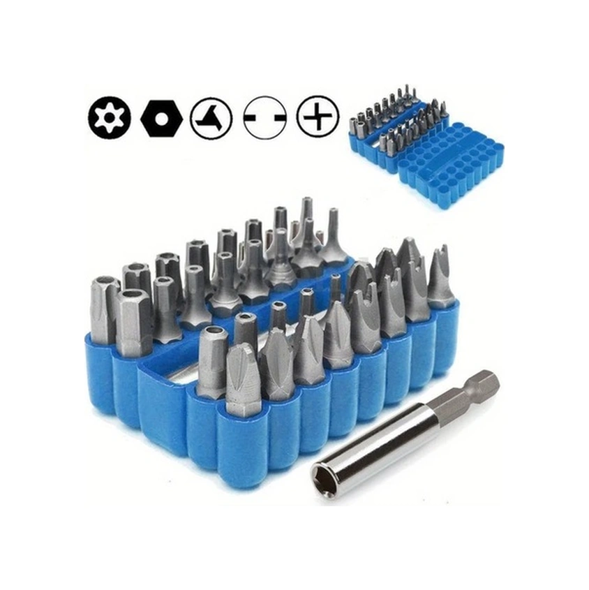 Trendooze 33 Parça Promaster Tornavida Uçları Seti - Kırmızı, Manyetik