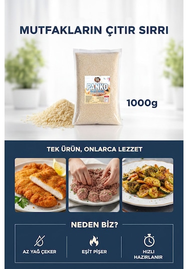 Chefs New Joy Panko Ekmek Kırıntısı Panko Bread Crumbs 1 KG