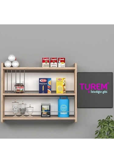 Terek Mutfak Rafı Mdf Sis Gri