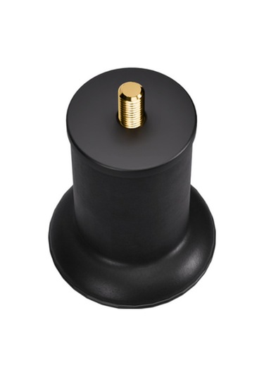 Baza Ayağı 8 Cm 3/8 Vidalı Tekli Metal Siyah Yatak Mobilya Ayağı Kalın Vida Siyah 3/8 8 Cm