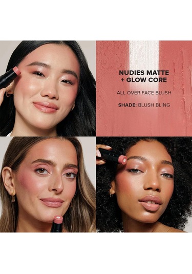Nudestix Yanak + Göz + Dudak Renklendirici Işıltılı Stick Blush Bling 6gr Blush Bling
