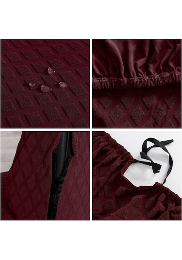 Suntek Magideal Ofis Oyun Koltuğu Örtü Seti Toz Geçirmez Kırmızı