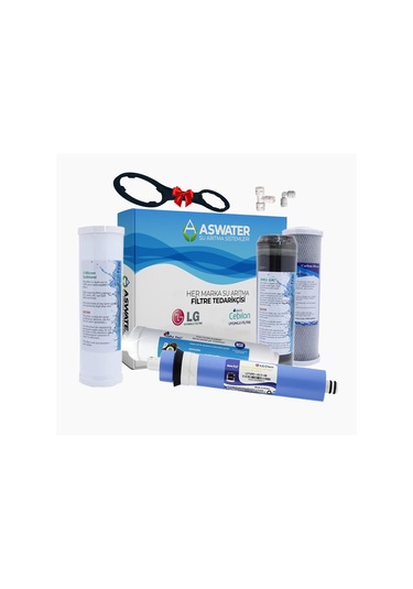 Aura Cebilon Compact  Uyumlu 5 aşamalı Filtre Seti LG Membranlı