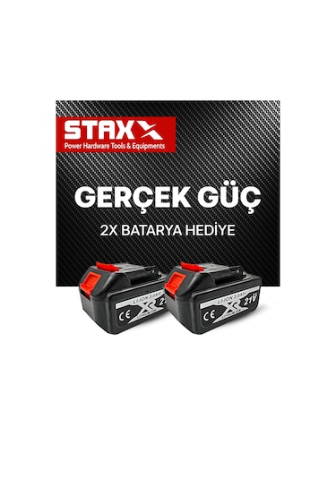 Staxx  Kömürsüz Seri Yağ Pompalı Akülü Dal Budama Bıçkı Makinesi