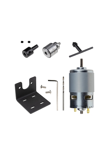 Lemestar Yüksek Torklu 775 Dc Motor - 10000 Rpm, Sessiz Çalışma, Dıy Ve Endüstriyel Kullanım İçin