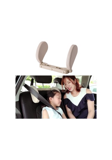 Yifomall Araç Koltuk Başlığı Yastığı - Hafızalı Köpük Boyun Desteği, Rahat Uyku İçin Ayarlanabilir U Şeklinde Siyah
