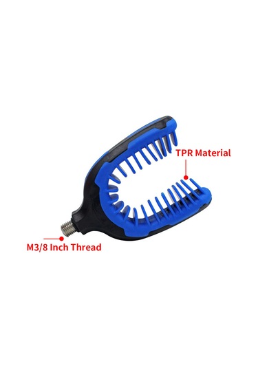 Geeksen Mavi Abs-tpr Malzeme Balıkçılık Olta Tutucu, 9.8x6.3cm Boyutlu Dayanıklı Uç