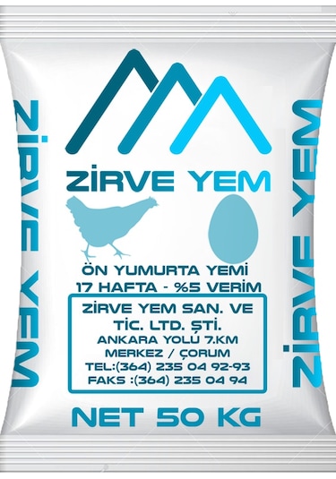 Zirve Yem Ön Yumurta Yemi̇ Toz 50 KG