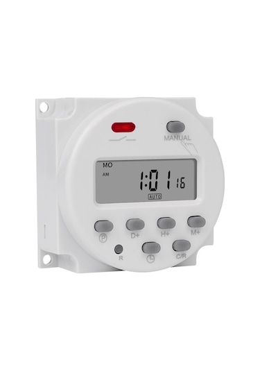 CN101A Programlanabilir Gecikmeli Haftalık 220 Volt Zaman Rölesi