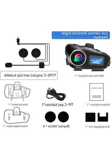 Dancemonkey Q58max Kasklar Kullanıcı Dostu Bluetooth Sürme Kulaklık Sert