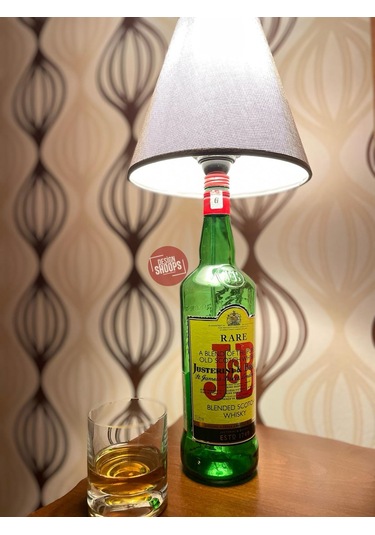 Jb Şişe Abajur Tasarım Gri