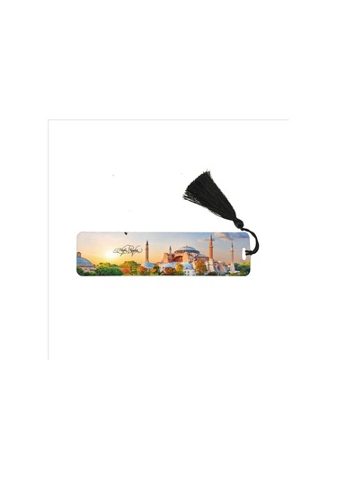 Ayasofya Baskılı, Püsküllü Kitap Ayracı Hediyelik Bookmark,ayraç-065