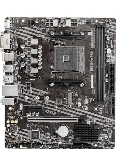 MSI B550M-A PRO AMD B550 4600 MHz (OC) DR4 Soket AM4 mATX Anakart