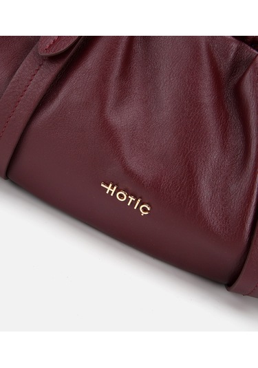 Hotiç Kadın Deri Bordo Yumuşak Dokulu Bowling Omuz Çantası 03cah316710a780 03cah316710a780 Bordo