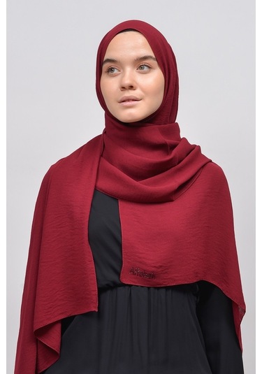 Altobeh Caz Krep Tesettür Kadın Şal - Koyu Bordo