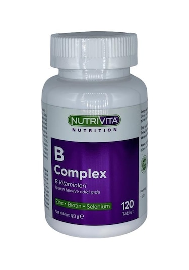 Nutrivita Nutrition Vitamin B Complex 120 Tablet B Vitamini Kompleks