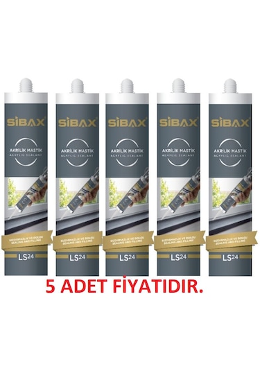 Sibax Akrilik Mastik 5 Adet