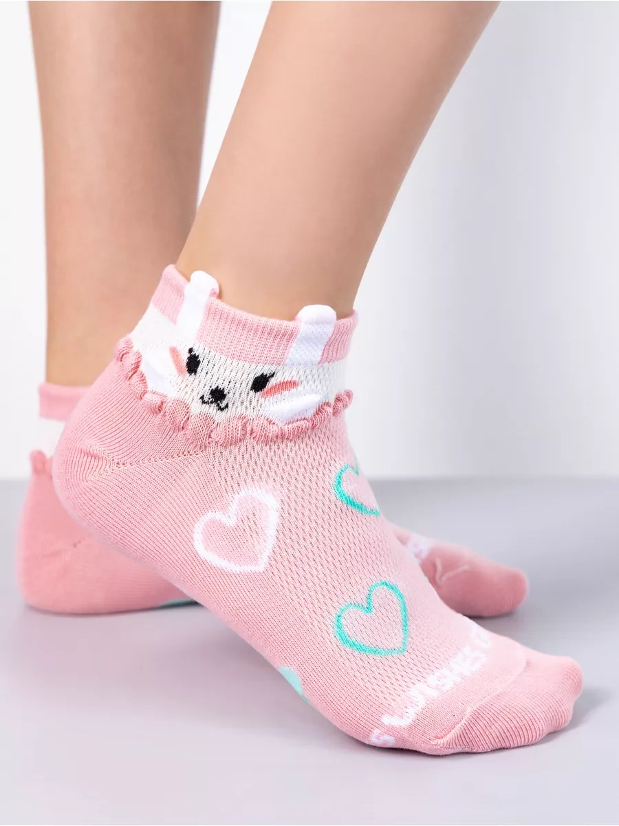 Twınsocks Kalpli Pamuklu Çoraplar 10 Çift 152943057 Pembe