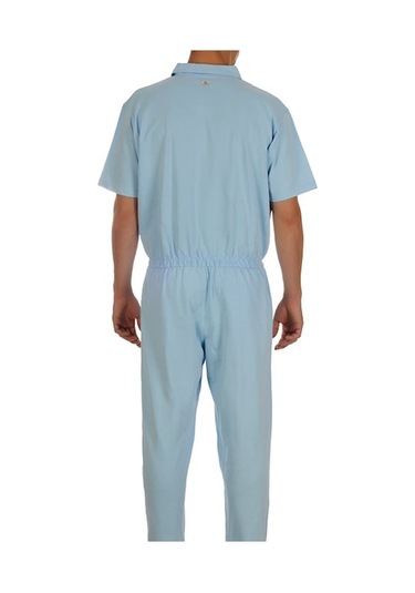 Caretex EH-39 Bacak Fermuarlı Alzheimer Erkek Hasta Tulumu L