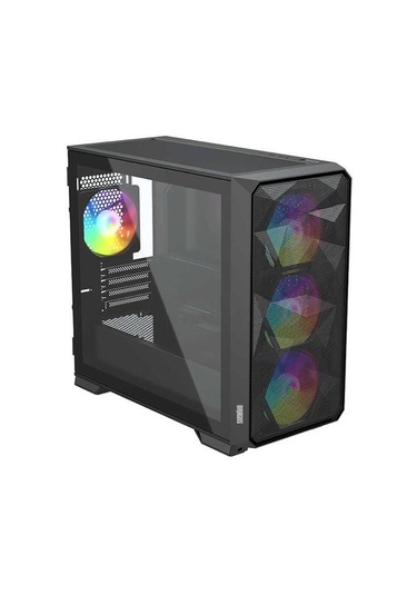 Dragos Dıamond 600 W 80+ 4-RGB Fanlı Mıd-Tower Oyuncu Bilgisayar Kasası