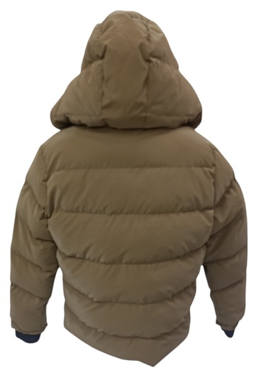 Erkek Çocuk Önü Çapraz Fermuar Model Kapüşonu Çıkabilen İçi Peluş Astarlı Kahverengi Mont 3307 Kahverengi