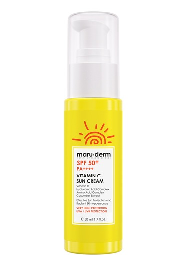 Maru.derm Güneş Kremi Spf 50+ C Vitamini Güneş Kremi 50 Ml Yeni Nesil Kore Filtreleri