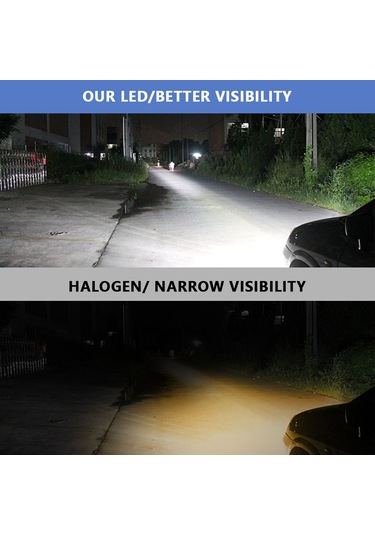 Geeroyoo 5202/5201/h16 Fiyaklı Led Faro Lambaları, 6 Csp Çip 12000lm 6000k, Ip65 Su Geçirmez, 10-32v Geniş Voltajlı, Araç Bulb Lambası