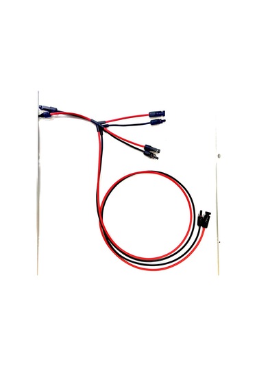 3 Lü Mc4 T Branç Solar Konnektör 3 İn 1 2 Metre Kablolu Paralel