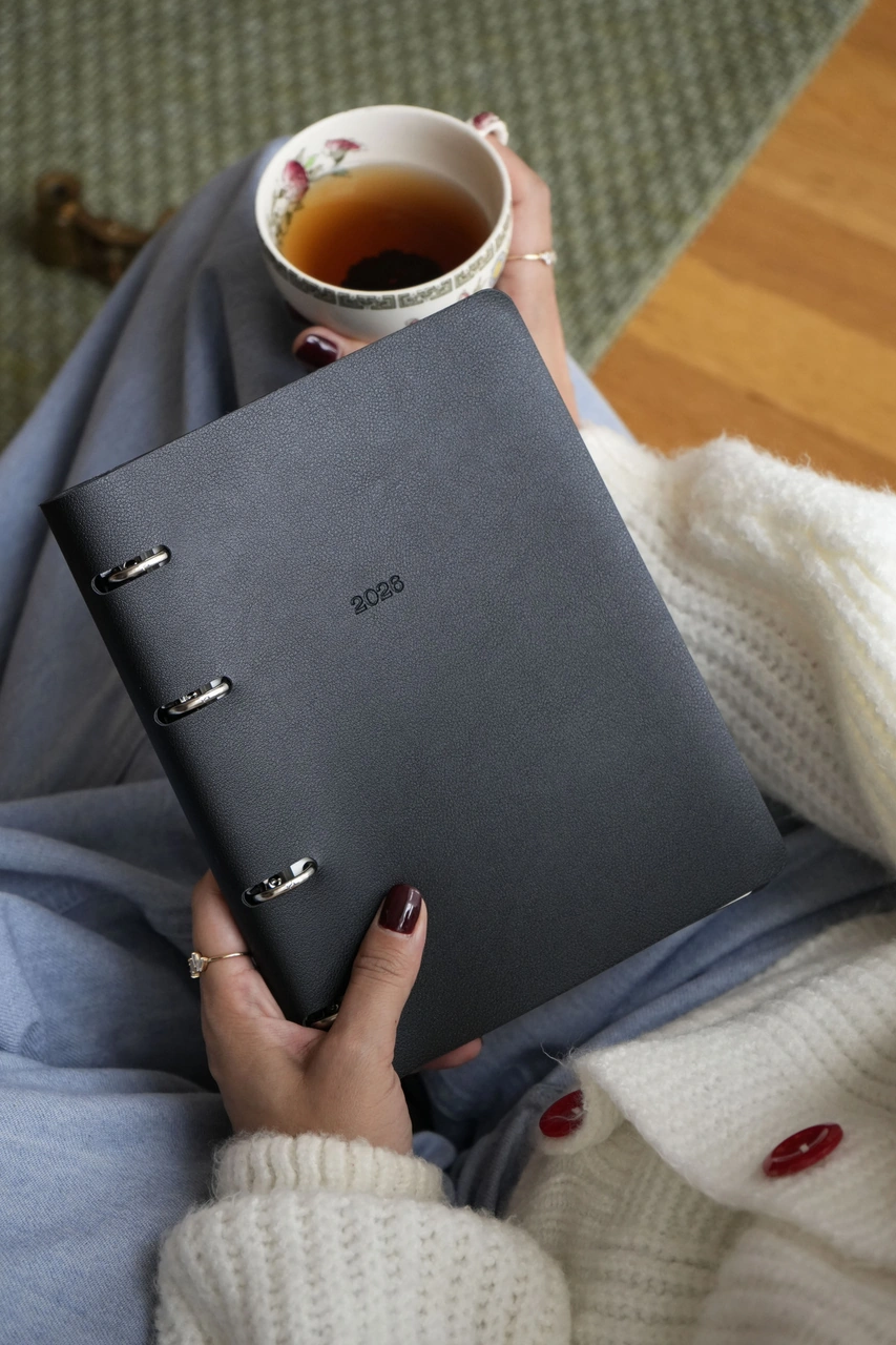 Ringo 2026 Haftalık Ajanda A5 14x21cm Esnek Kapak Ivory 80gr. İçi Değişebilir Siyah