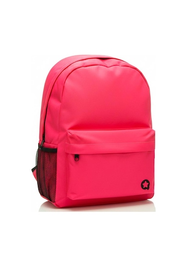 Yuga İki Gözlü Sırt Çantası Neon Pembe Pembe