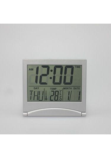 Primepickings Otomatik Arkadan Aydınlatmalı, Takvimli, Sıcaklık Ve Nem İzleyici Büyük Atomik Duvar Saati - Pill A