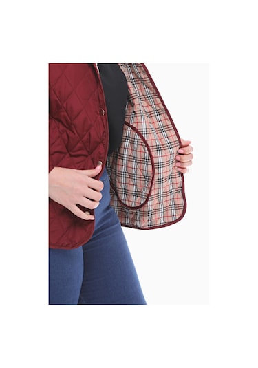 Vetre Bb Bordo Mevsimlik Kapitone Mont 1039 Bordo