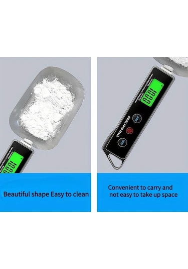 Xuweiwei Mavi Pilsiz Hassas Dijital Mutfak Kasik Olcusu Plastik 500g Kapasite 001 01g Dereceli Aaa Kuru Pil Gereklidir Gida Guvenli Olcum Araci Mavi