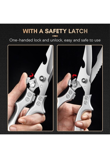 Mutfak Makası Ağır Hizmet Tipi Mutfak Makası Paslanmaz Yeşil Diğer