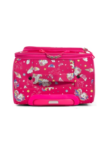 Çocuk Karakterli 4 Tekerlekli Valiz, Eğlenceli Seyahat Arkadaşı - Unicorn Unicorn