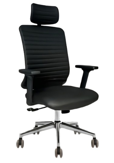 Hunt Mobilya Zapal Siyah Deri Ofis Makam Koltuğu