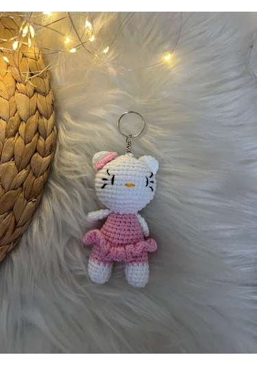 Amigurumi Hello Kity Anahtarlık