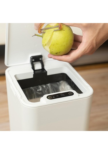 Suntek Magideal Otomatik Çöp Kovası Banyo Ofis Beyazı Için Beyaz-13l Beyaz