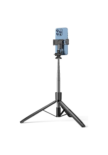 Cbtx Yesido Sf13 Geri Çekilebilir Genişletilmiş Bluetooth Tripod Telefon Canlı Akış Selfie Stand Siyah