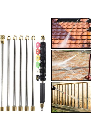 10ft Oluk Temizleme Aleti Basınçlı Yıkama Makinesi Uzatma Çubuğu