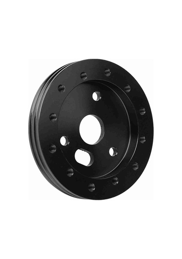 Moveevo 0.5 İnç Alüminyum Direksiyon Spacerı - 6 Delikten 3 Delik Adaptörü, Siyah Cnc İşlenmiş, Evrensel Uyumlu