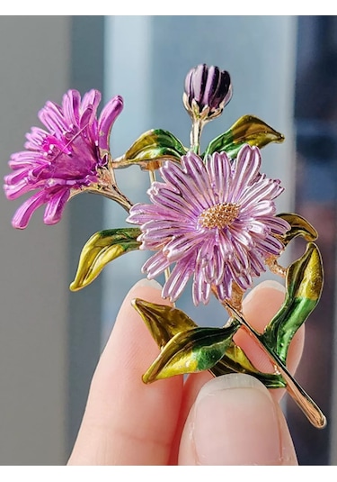 Beautiful Detail Orijinal Büyük Çiçek Broş 188007366 Pembe