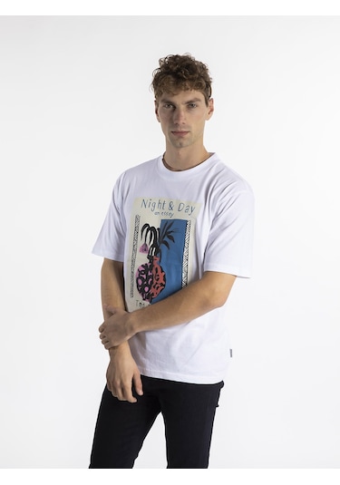 TED BAKER Erkek T'shirt  TBR6545 Beyaz