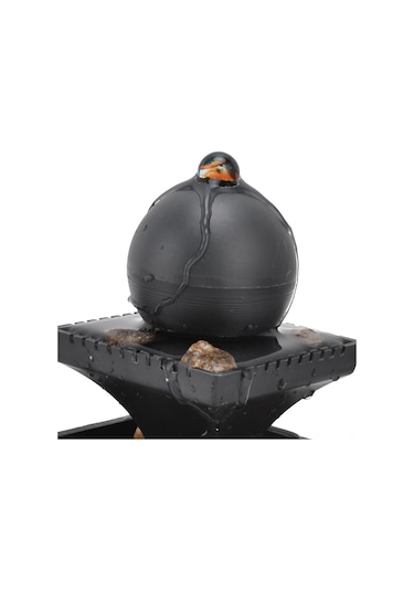 Yaozixa Ev Ve Ofis Masaüstü Su Fonu Dekorasyonu - Usb Ve Pil İle Çalışır, Led Işıklı, Plastik Materyal, 16x11.5x11.5cm