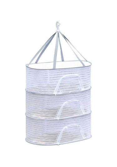 Pazly Suntek Sebze Netleştirme Kurutma Balık Asılı Ağı 40x60cm-üç-katlı Yj