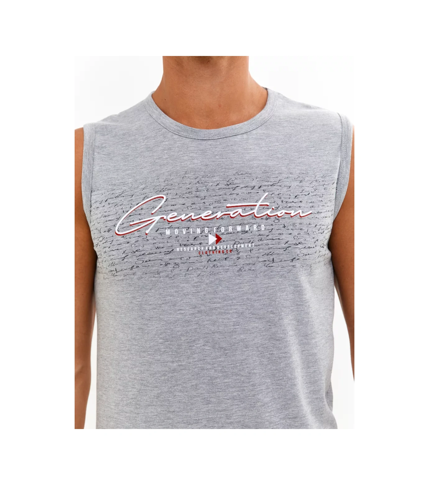 Coffa Spor İç Çamaşırı Çapraz Baskılı Atlet 73259924 Gri