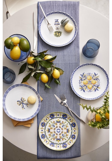 Kütahya Porselen Amalfi 4 Parça 21 Cm Pasta Tabağı 447018
