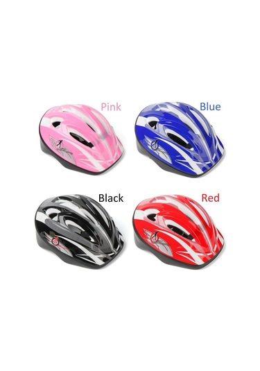 Siyah Spor Çocuklar Paten Bisiklet Emniyet Kask Güvenlik Görevlisi Diz Dirsek Pedi Bisiklet Kask Koruma Siyah