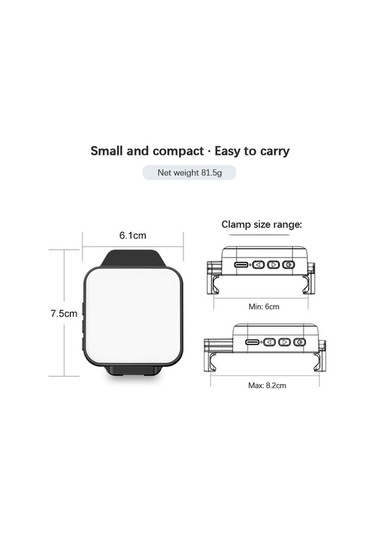 Didadodo Taşınabilir 2 Renkli Led Vlog Işığı - 66 Led, Cri 95, 2500k-8500k, Soğuk Ayakkabı Bağlantılı Siyah Siyah